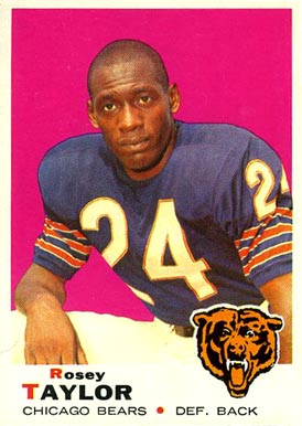 1969 Topps Rosey Taylor #208 Football Card