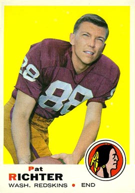 1969 Topps Pat Richter #180 Football Card