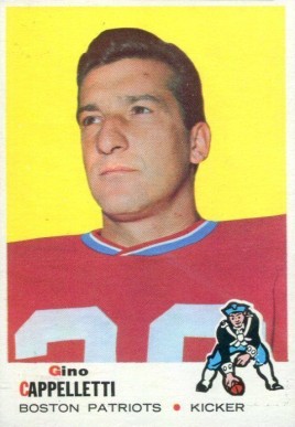 1969 Topps Gino Cappelletti #172 Football Card