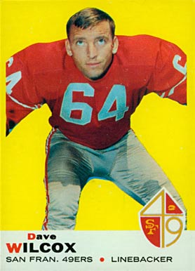 1969 Topps Dave Wilcox #44 Football Card