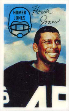 1970 Kellogg's Homer Jones #52 Football Card