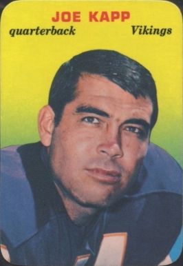 1970 Topps Super Glossy Joe Kapp #12 Football Card