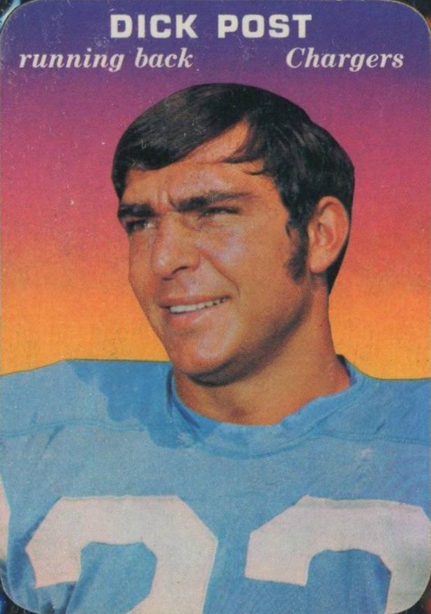 1970 Topps Super Glossy Dick Post #33 Football Card