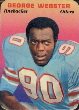 1970 Topps Super Glossy George Webster #26 Football Card