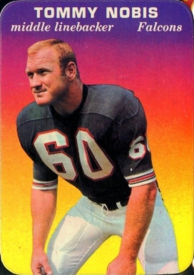 1970 Topps Super Glossy Tommy Nobis #1 Football Card