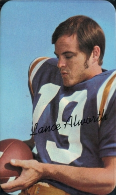 1970 Topps Super Lance Alworth #13 Football Card
