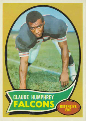 1970 Topps Claude Humphrey #156 Football Card