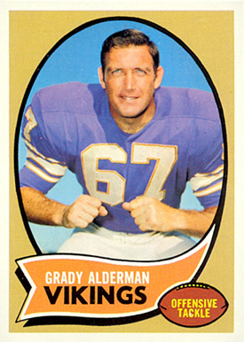 1970 Topps Grady Alderman #108 Football Card