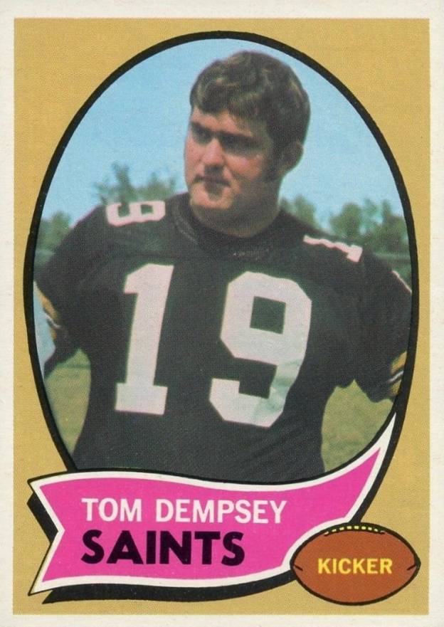 1970 Topps Tom Dempsey #140 Football Card