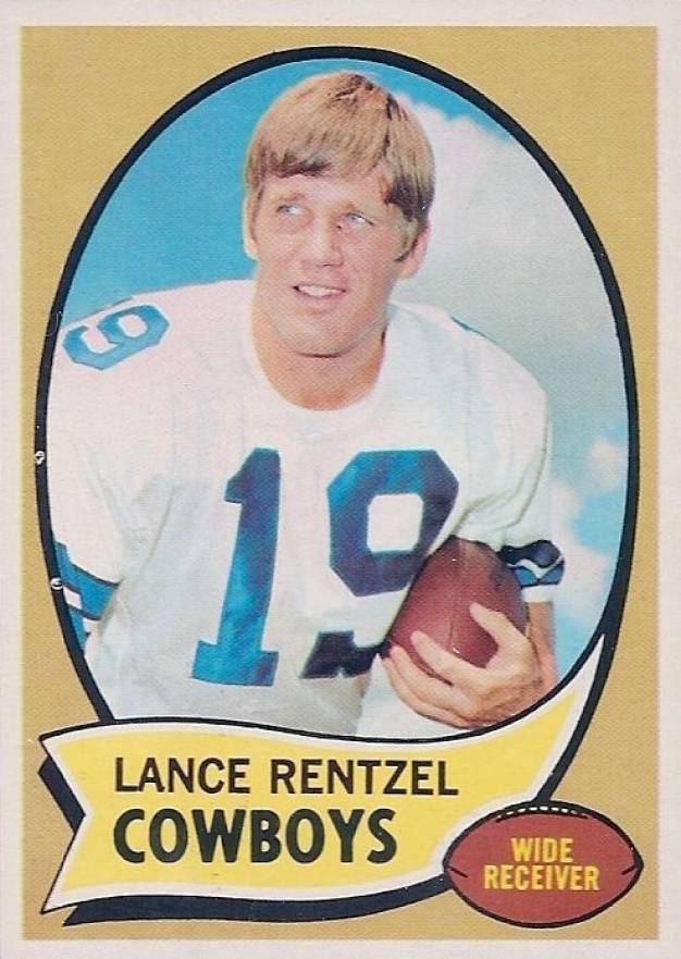 1970 Topps Lance Rentzel #113b Football Card