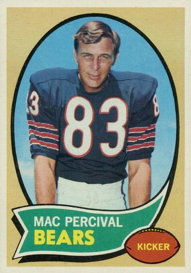 1970 Topps Mac Percival #256 Football Card