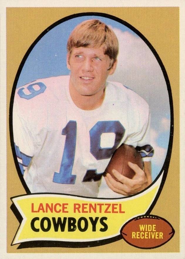 1970 Topps Lance Rentzel #113r Football Card