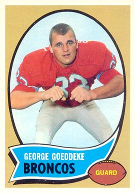 1970 Topps George Goeddeke #257 Football Card