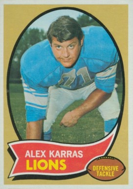 Alex Karras Topps Football Trading Card Mongo Blazing Saddles Alex Karras Topps Card #249 Hall Of Fame LionsRams Authentic Vintage 1970