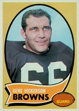 1970 Topps Gene Hickerson #233 Football Card