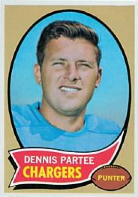 1970 Topps Dennis Partee #185 Football Card