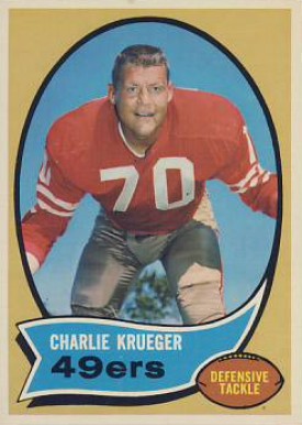 1970 Topps Charlie Krueger #186 Football Card