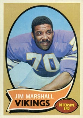 1970 Topps Jim Marshall #213 Football Card