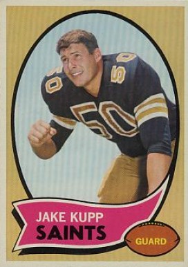 1970 Topps Jake Kupp #196 Football Card