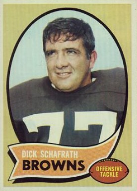 1970 Topps Dick Schafrath #143 Football Card