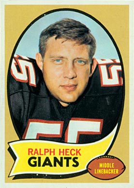 1970 Topps Ralph Heck #127 Football Card
