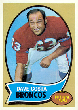 1970 Topps Dave Costa #122 Football Card