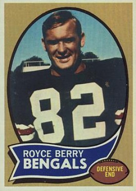 1970 Topps Royce Berry #86 Football Card