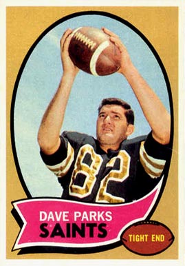 1970 Topps Dave Parks #74 Football Card