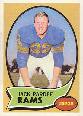 1970 Topps Jack Pardee #68 Football Card