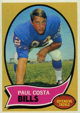 1970 Topps Paul Costa #36 Football Card