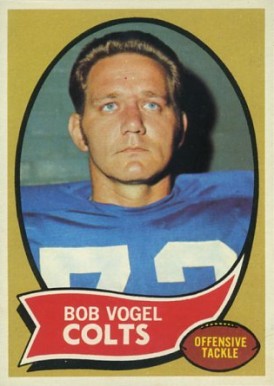 1970 Topps Bob Vogel #15 Football Card