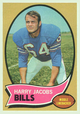 1970 Topps Harry Jacobs #13 Football Card