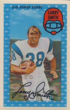 1971 Kellogg's Larry Smith #42 Football Card