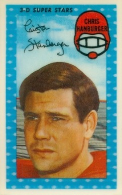 1971 Kellogg's Chris Hanburger #2 Football Card