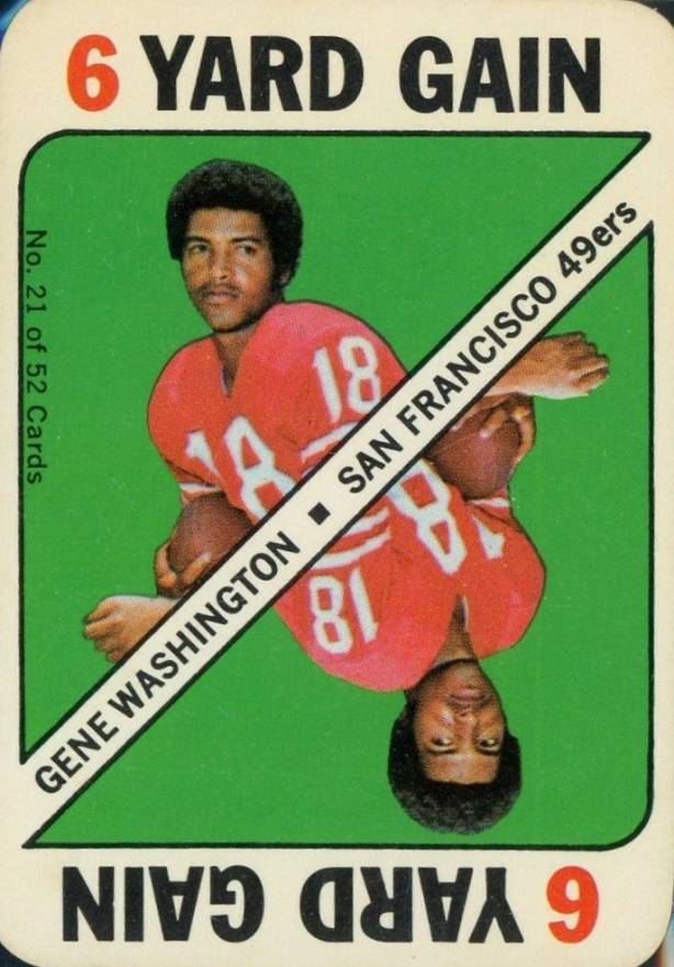 1971 Topps Game Cards Gene Washington #21 Football Card