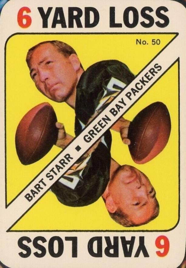 1971 Topps Game Cards Bart Starr #50 Football Card