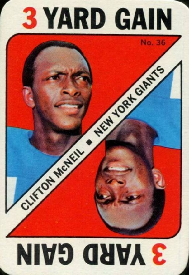 1971 Topps Game Cards Clifton McNeil #36 Football Card