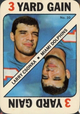 1971 Topps Game Cards Larry Csonka #30 Football Card