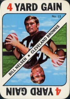1971 Topps Game Cards Bill Nelsen #13 Football Card