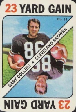 1971 Topps Game Cards Gary Collins #14 Football Card