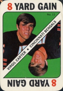 1971 Topps Game Cards Virgil Carter #11 Football Card