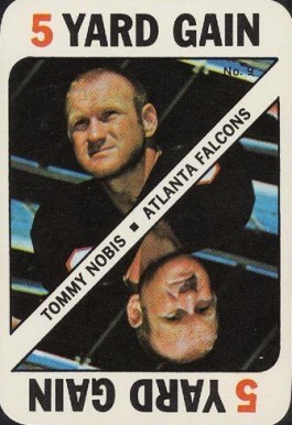 1971 Topps Game Cards Tommy Nobis #9 Football Card