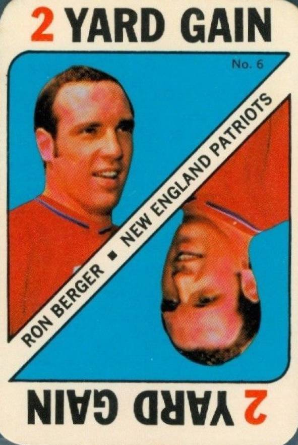 1971 Topps Game Cards Ron Berger #6 Football Card