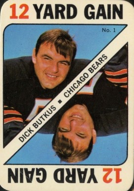1971 Topps Game Cards Dick Butkus #1 Football Card