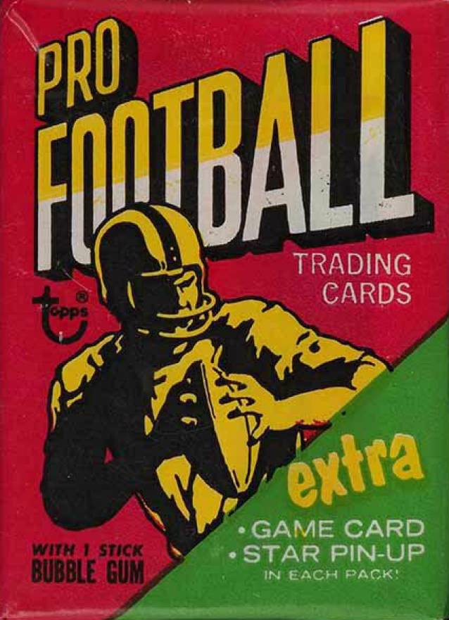 1971 Topps Wax Pack #WP Football Card