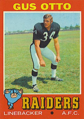 1971 Topps Gus Otto #258 Football Card