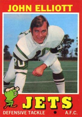 1971 Topps John Elliott #153 Football Card