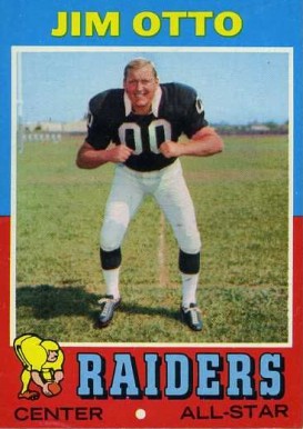 1971 Topps Jim Otto #151 Football Card