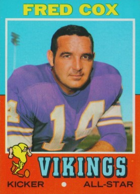 1971 Topps Fred Cox #96 Football Card