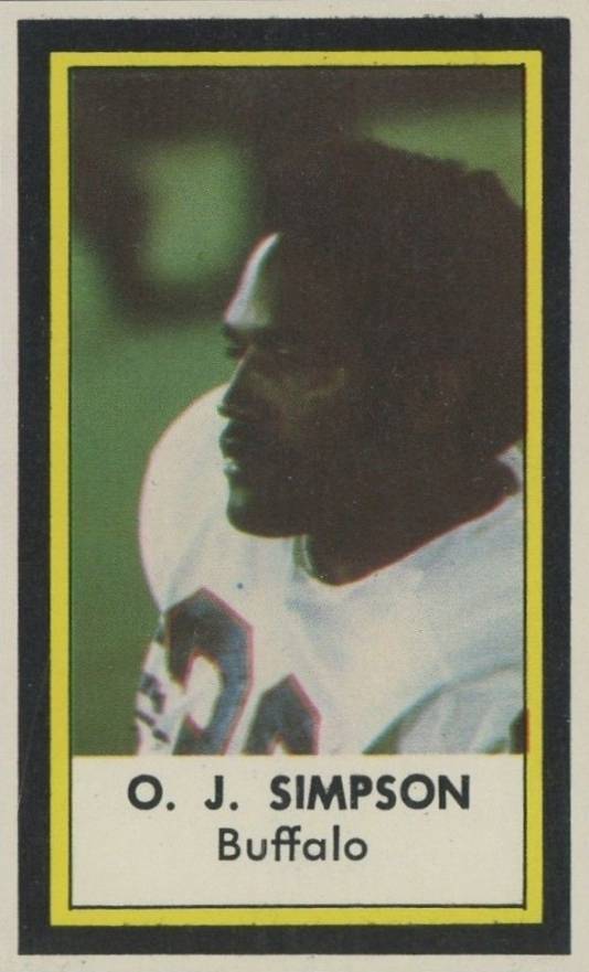 1971 Dell O.J. Simpson #43 Football Card